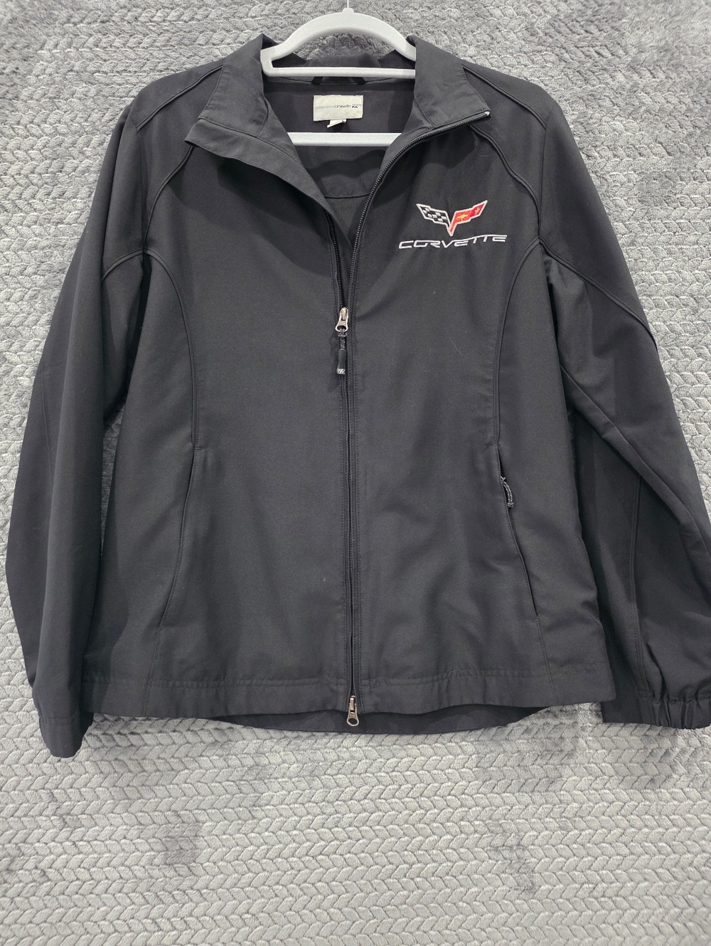 Cutter & Buck Corvette Jacket Womens M Black Full Zip National Corvette Museum
